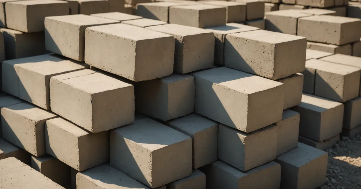 Construction materials being counted and measured on site